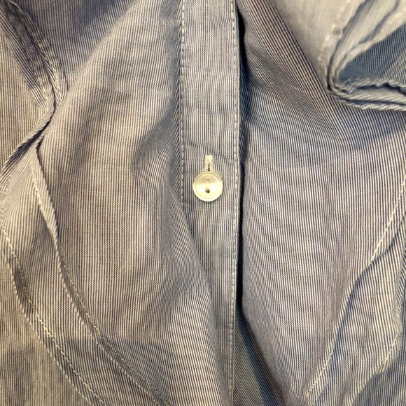 LOFT Ruffle Front Button Down - Picture 4 of 5